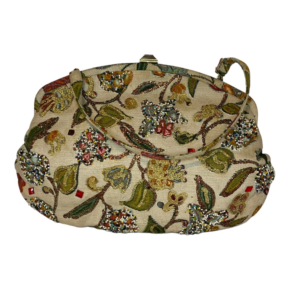 Vintage la france tapestry bag